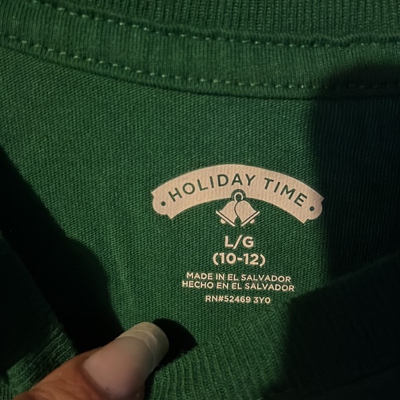 Kids 10/13 large target top Xmas - Picture 2 of 2